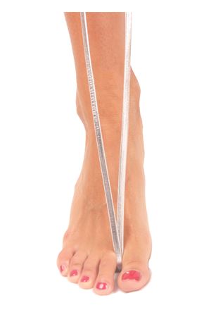 Capri sandals with handmade woven leather Da Costanzo | ANELLO TRECCIALAMINATO ARGENTO